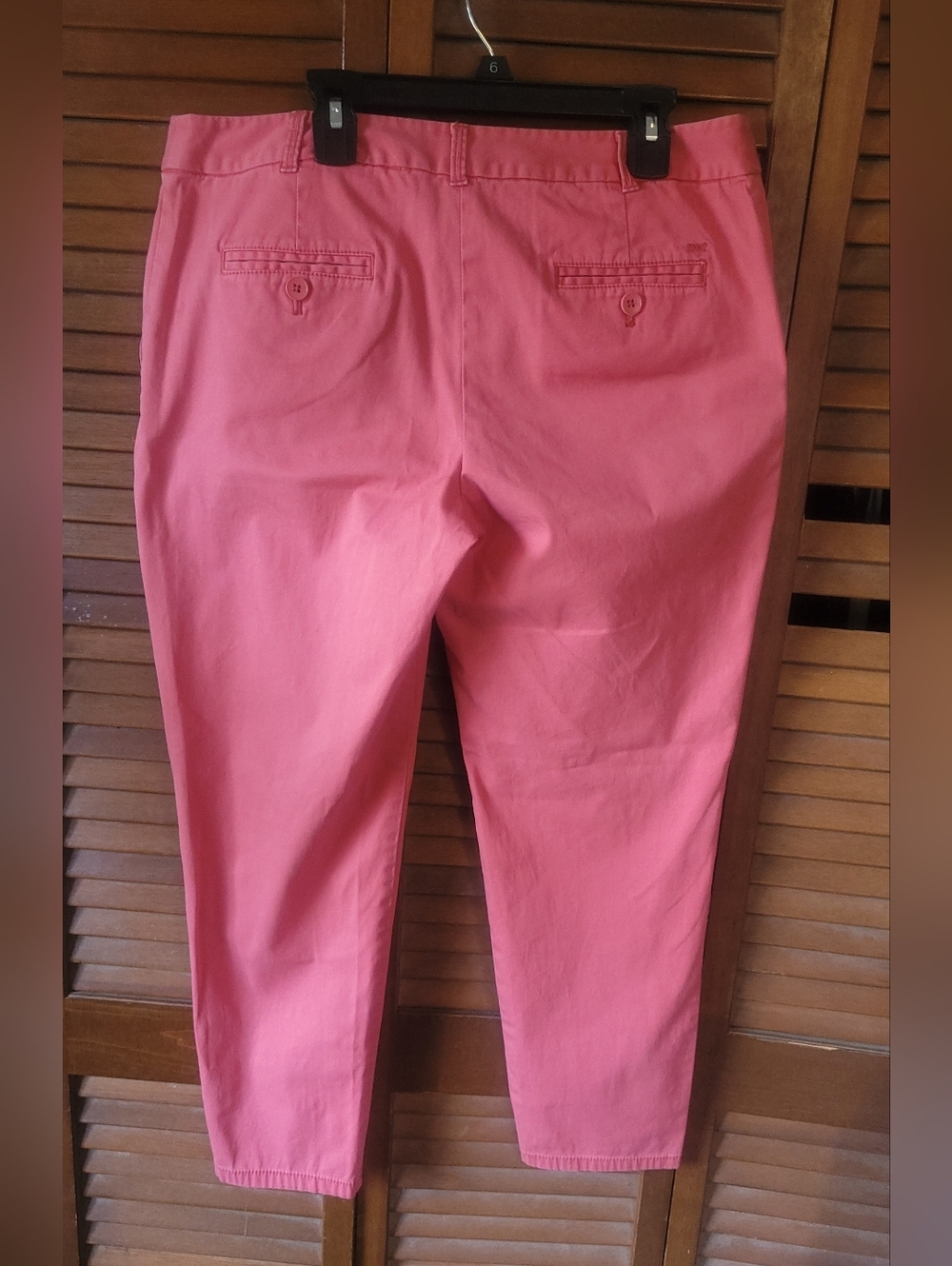 Talbots Coral Pink Straight-Leg Ankle Pants Size 8P - Picture 2 of 7